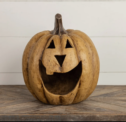 11” Beige Big Mouth Pumpkin