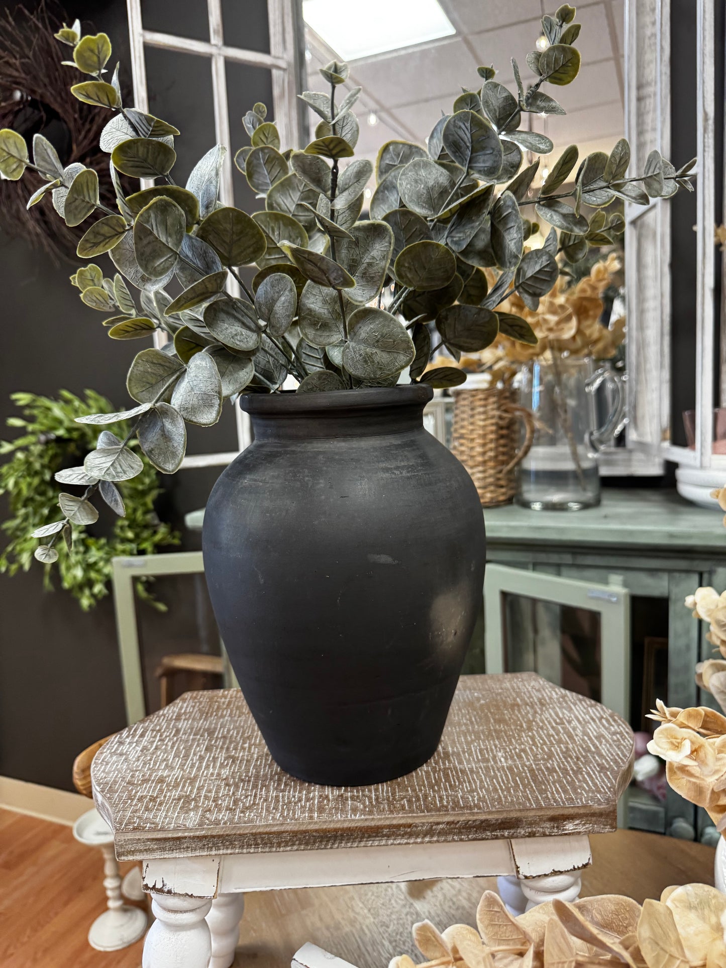 Rustic Black Vase