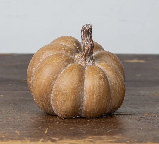 Tan Character Resin Pumpkin