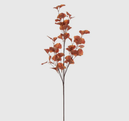 Autumn Orange Gingko Leaf Spray