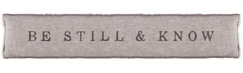 Be Still & Know - Long Lumbar Pillow